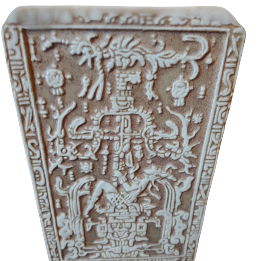 Intricate Brown and Cream Decorative Art Piece